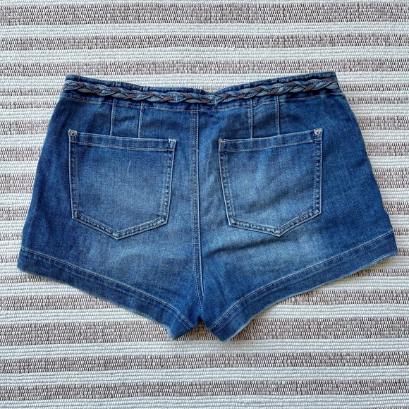 Free People high waisted button-up denim shorts - Picture 2 of 3